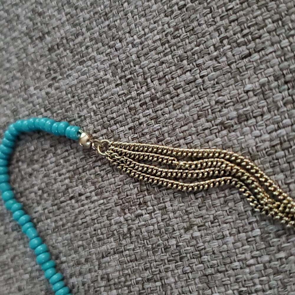 Triple Bead + Chain Necklace - Picture 8 of 8